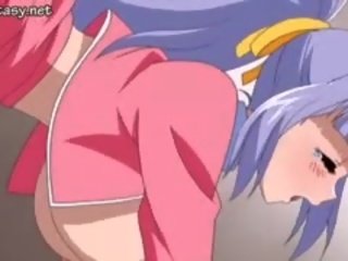 Gigantic breasted anime geeft pijpen