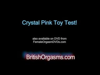 Cristallo rosa masturbazione giocattolo test