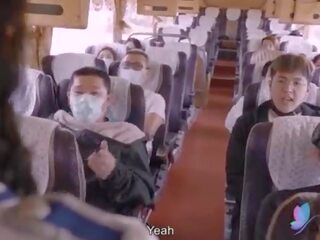 Sesso tour autobus con tettona asiatico harlot originale cinese av xxx film con inglese sub