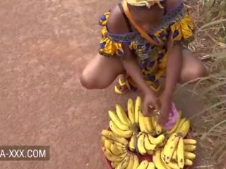 Black banana seller schoolgirl seduced for a groovy x rated film
