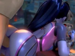 Marvelous Round Ass Overwatch Heroes get Anal dirty film Doggystyle