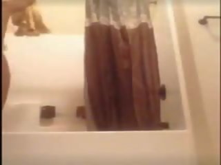 Lahodný tmavé adolescent tancujúce nahé v sprcha, x menovitý film 06