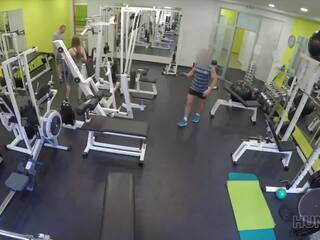 HUNT4K. Naive gym bunny has adult clip with rich male