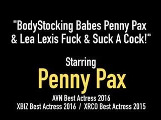 Bodystocking Babes Penny Pax & Lea Lexis Fuck & Suck a